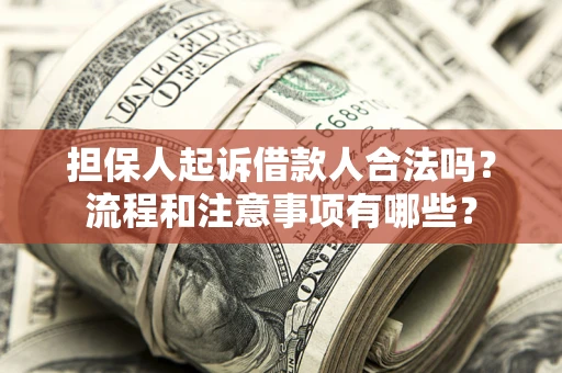 北京担保人起诉借款人合法吗？流程和注意事项有哪些？