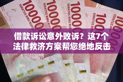 北京借款诉讼意外败诉？这7个法律救济方案帮您绝地反击！