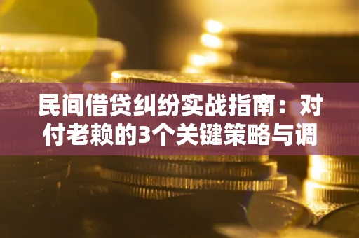 北京民间借贷纠纷实战指南：对付老赖的3个关键策略与调解盲区解析