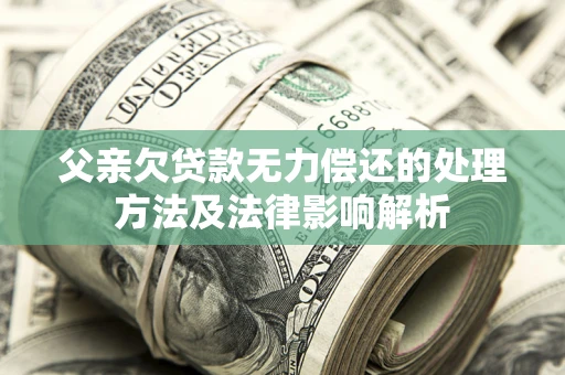 北京父亲欠贷款无力偿还的处理方法及法律影响解析